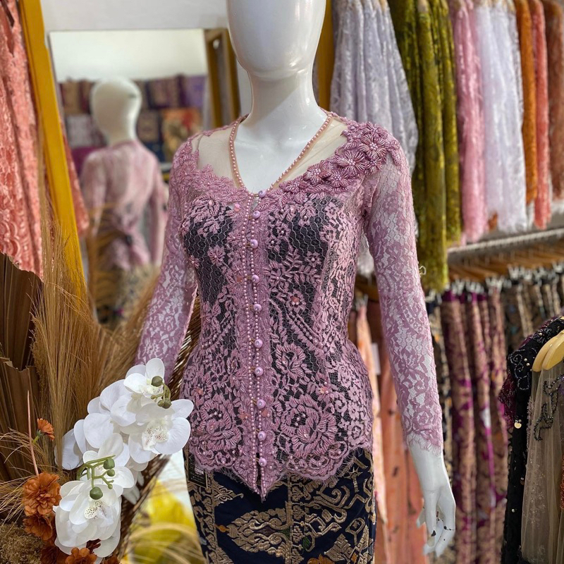 Jual Kebaya Modifikasi Modern Full Payet Tabur | Kebaya Wisuda | Kebaya