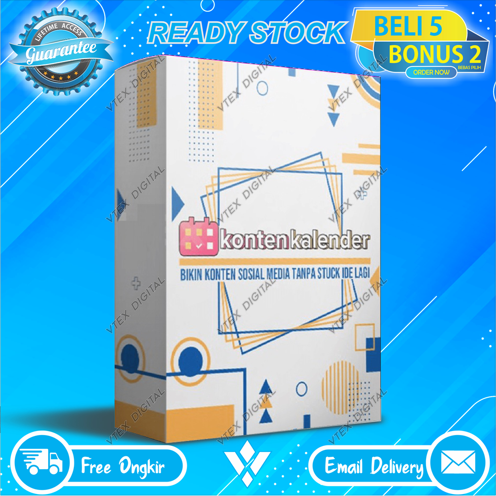 Jual [55] Konten Kalender V3 - Panduan Ide Posting Instagram 24 Bulan