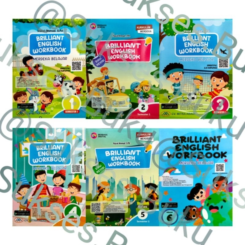 Jual BUKU BRILLIANT ENGLISH WORKBOOK SD KELAS 1, 2, 3, 4, 5, 6 MERDEKA ...