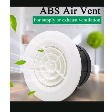 Jual Tutup Ventilasi Udara Bulat 4 In ABS Tebal / Tutup Eksos Asap ...