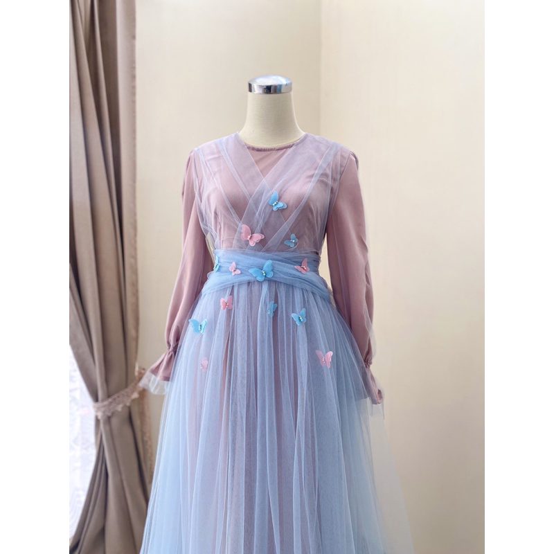 Jual GAUN BUTTERFLY | GAUN PRINCESS | GAUN TILE | GAUN PESTA | Shopee ...
