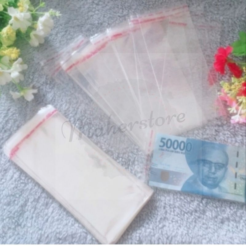 Jual Plastik Buket Uang Opp 7x15cm Isi 100 Pcs Shopee Indonesia 0595