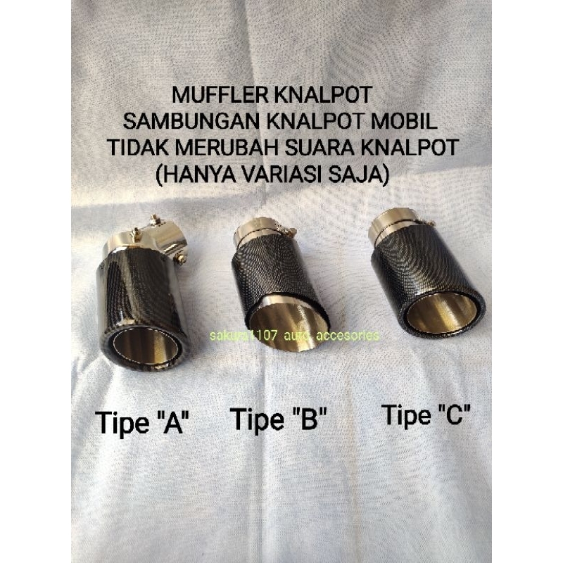 Jual Muffler Sambungan Knalpot Carbon Mobil Innova Fortuner Pajero Sport Crv Hrv Shopee