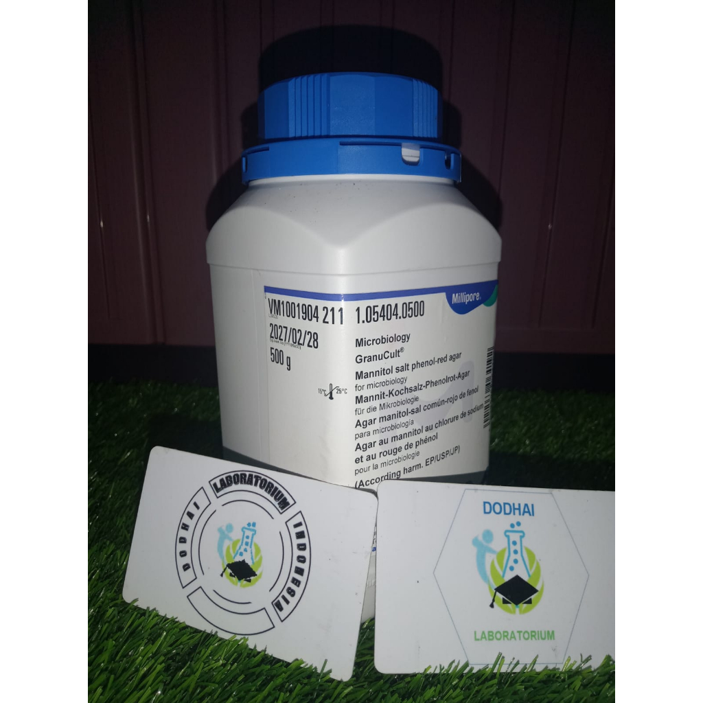 Jual media MSA/ Mannitol Salt Phenolred Agar eceran per 1 gram