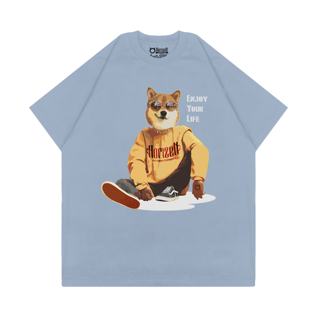 Jual Horizen Invasion Kaos Distro Dog Enjoy Your Live DG-EJY Pria ...