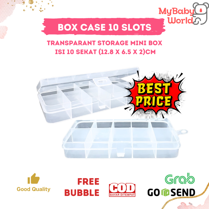 Jual MBW - Tempat Simpan Aksesoris Manik Manik Storage Box 10 sekat ...