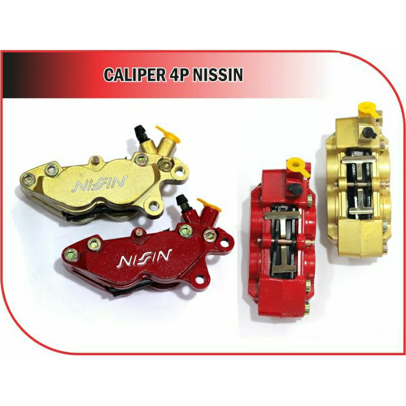 Jual Caliper Kaliper Nissin 4Piston Besar dan 4p Monoblock | Shopee ...