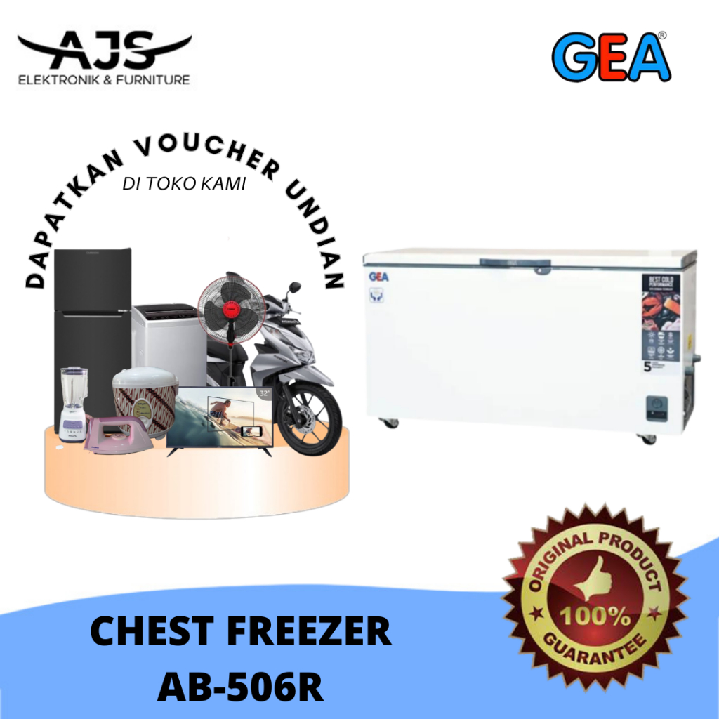 Jual Chest Freezer GEA AB506R / Freezer Box Daging GEA 420 Liter