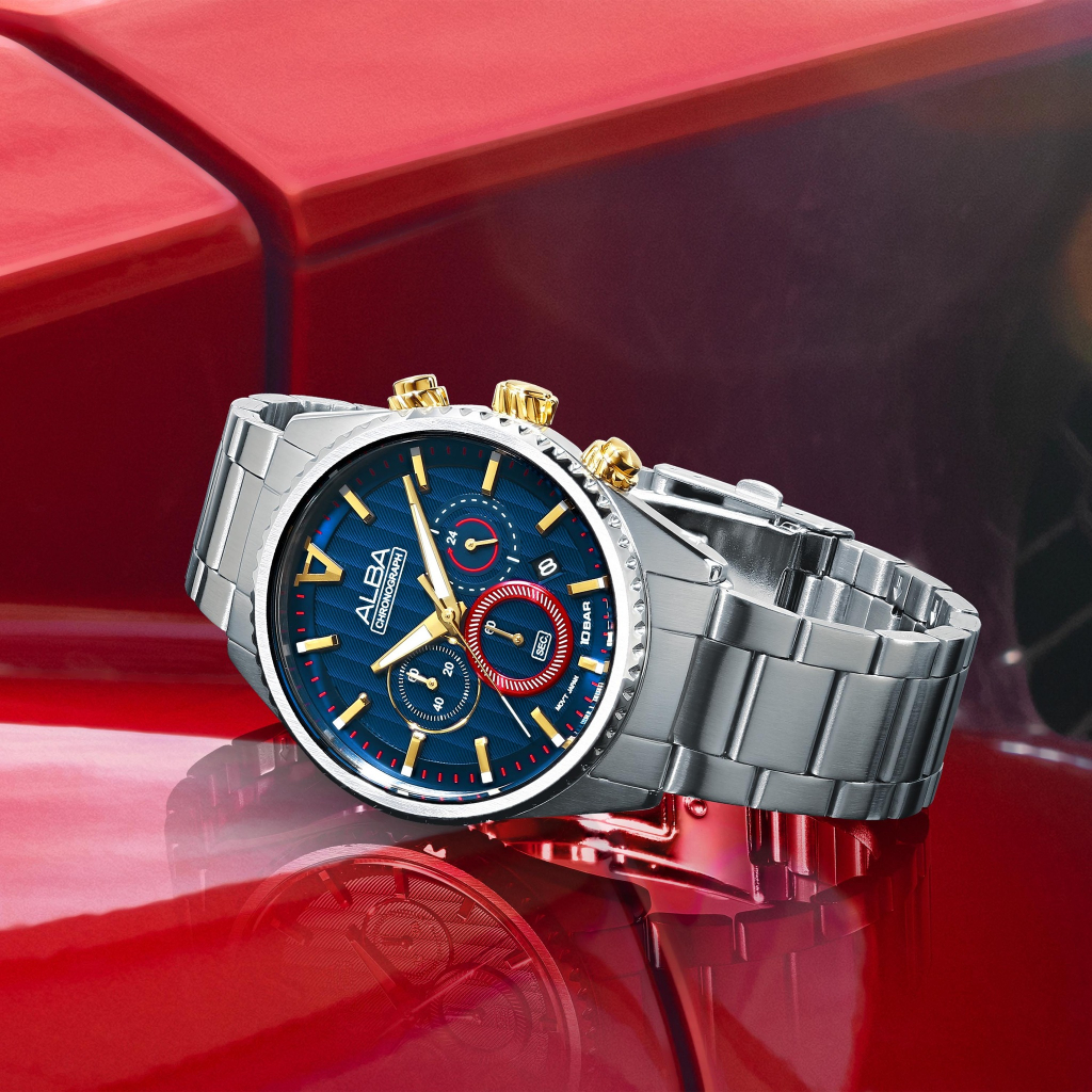 Jual Alba Signa Jam Tangan Pria Chronograph AT3H97 / AT3H97X1 Quartz ...