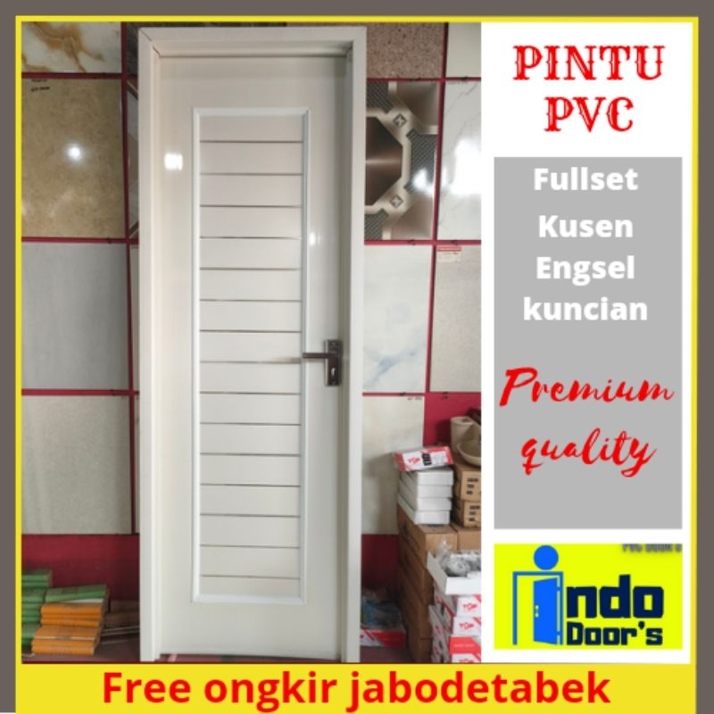 Jual Pintu Pvc Kamar Mandi Minimalis Full Panel Dan Kunci Engkol Luar