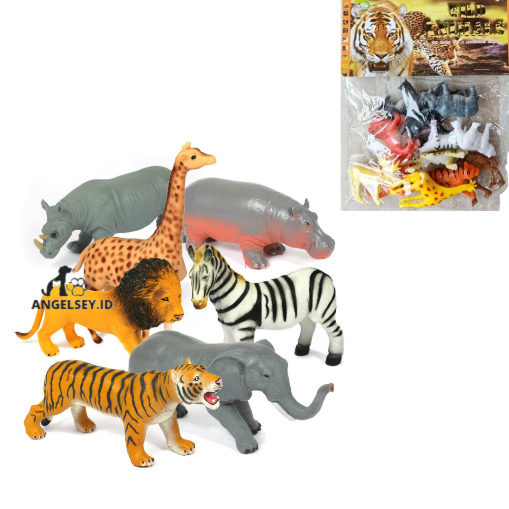 Jual Mainan Animal Karet Hewan Murah - Wild Animal Kecil- Mainan ...