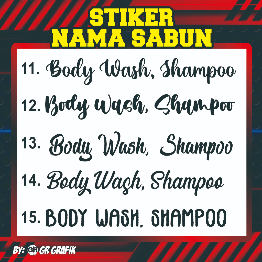 Jual STIKER CUTTING CUSTOM SABUN DAN BUMBU / STIKER BATHROOM VIRAL ...