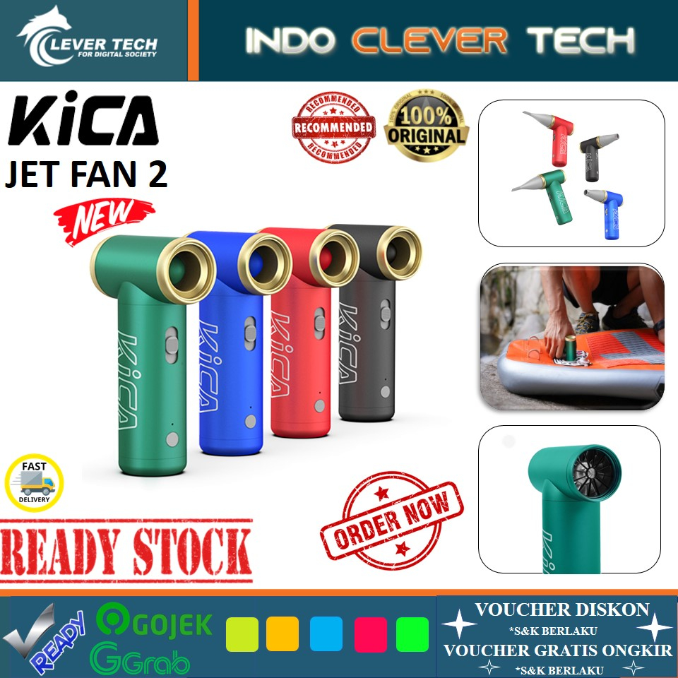 Jual KiCA Jet Fan 2 Turbo Fan Mini Portable Super Strong Wind - GARANSI ...