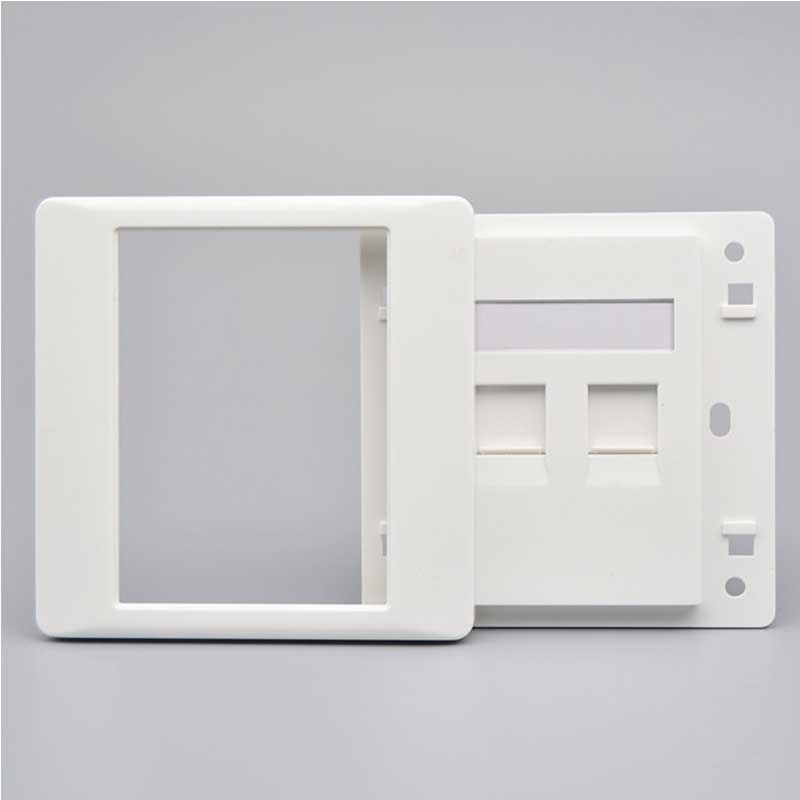 Jual Faceplate Face Plate RJ45 Wall Plate Double Out Bow Box | Shopee ...