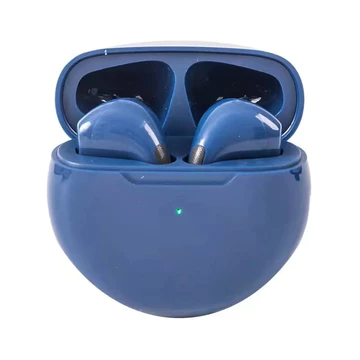 KLT Headset Bluetooth 5.3 Pro 6 TWS Mini Sport Wireless Earpud HiFi Sound Headphone Tahan Air