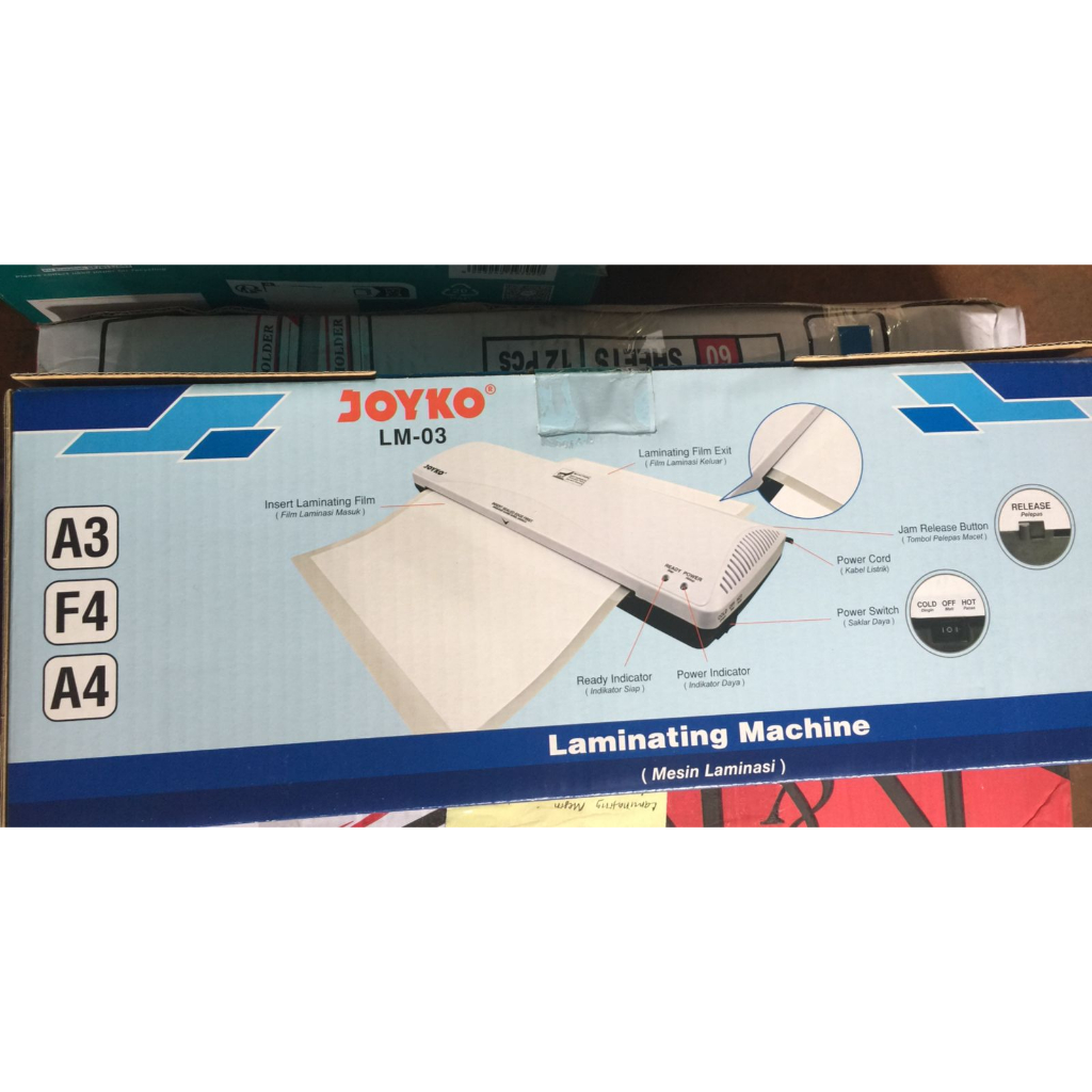 Jual Mesin Laminating JOYKO LM03 SIZE A3 F4 & A4 ORIGINAL Laminator