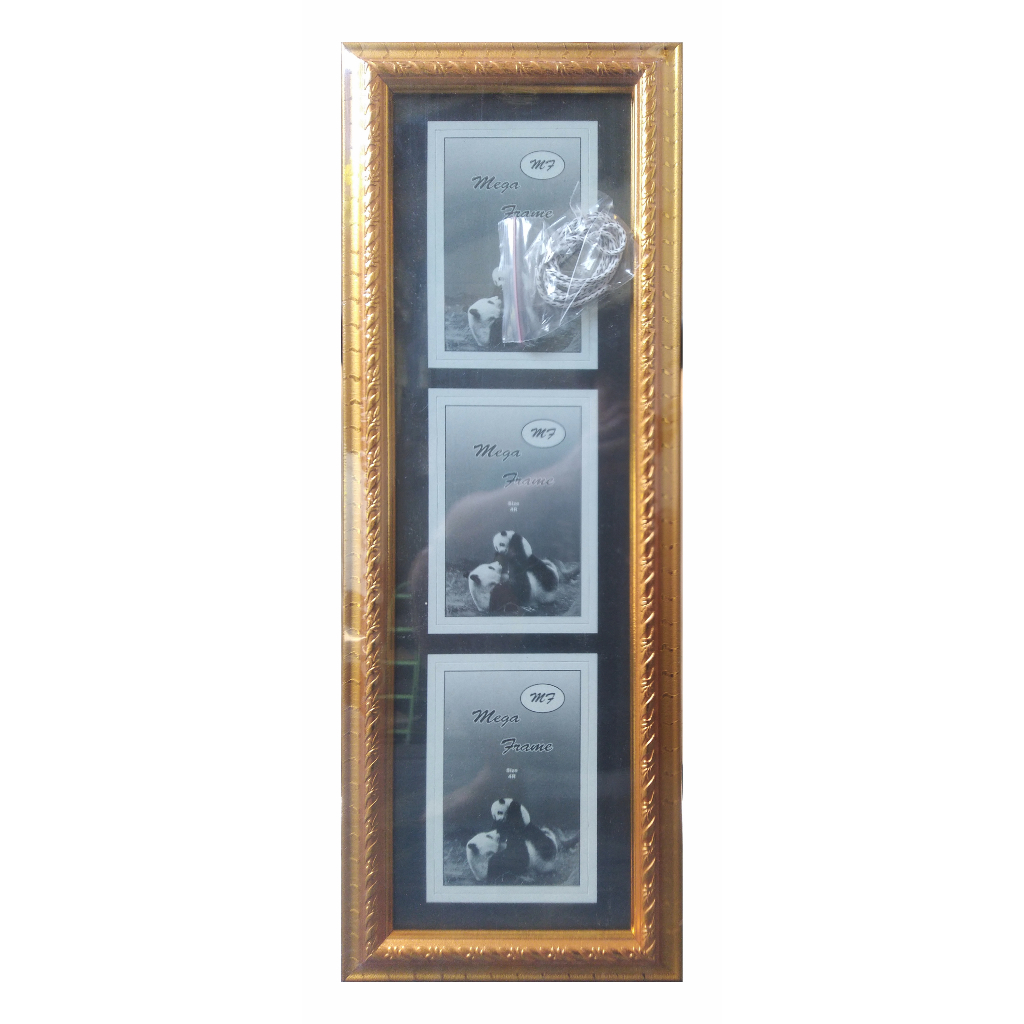 Jual Bingkai Foto Susun 15X50 # 4R 3 in 1 include packing bubble frame