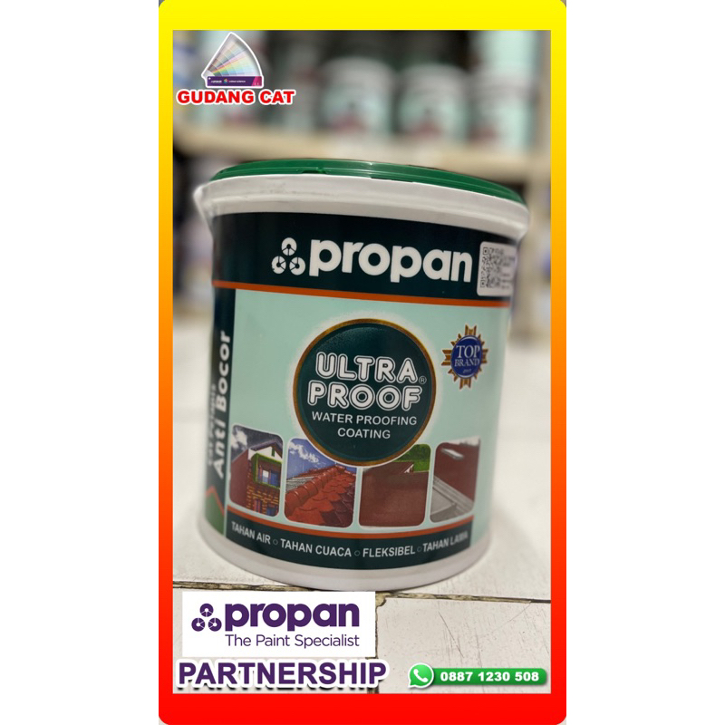 Jual CAT TEMBOK PROPAN ULTRAPROF WATERPROOFING 4KG PASTEL GREY | Shopee ...