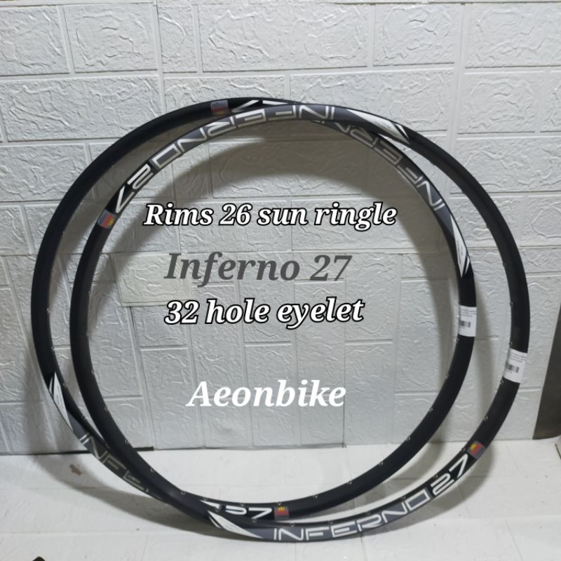 Jual rims/velg sun ringle Inferno 27 velg sepeda 26inch 32hole double ...