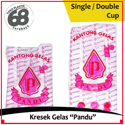 Kresek Gelas Bening (Single/Double Cup)