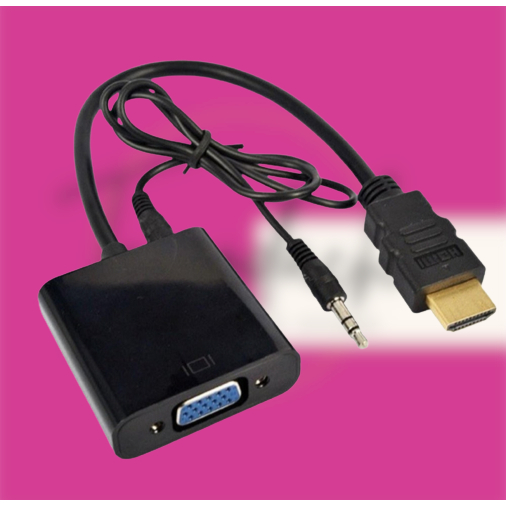 Jual Micro Hdmi To Vga Adaptor Konektor Converter Mikro Hdmi Ke Vga Connector Konverter Shopee