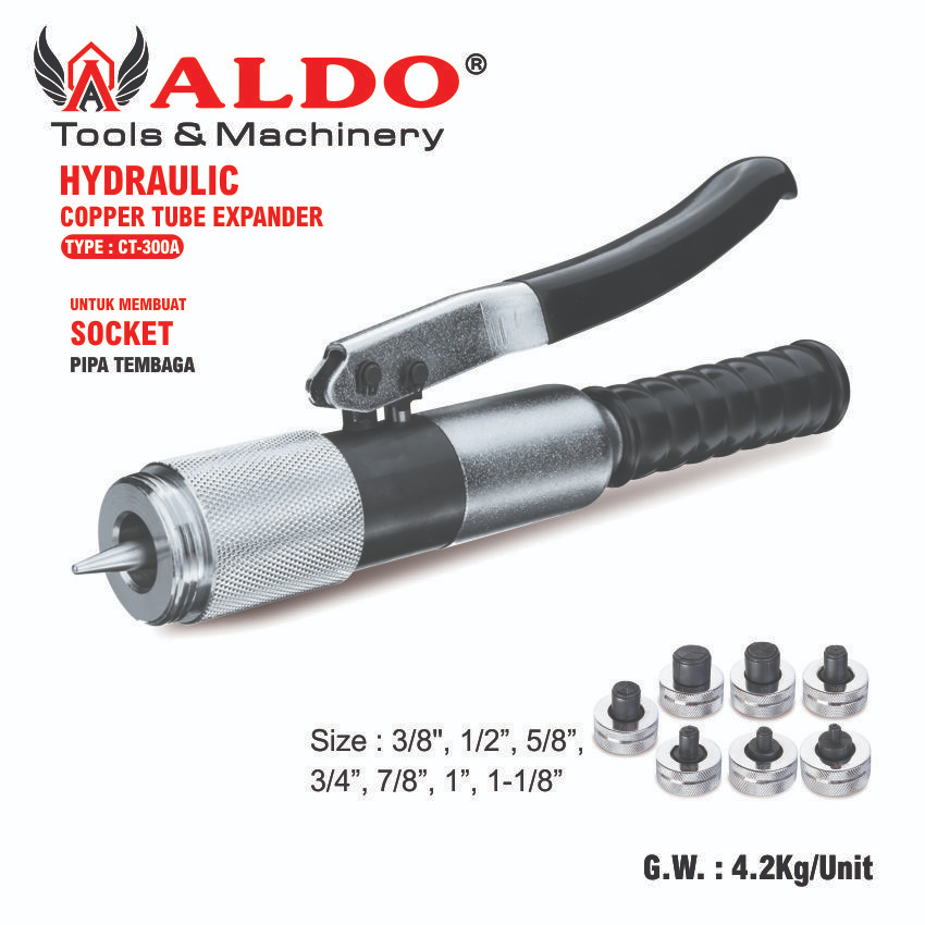 Jual COPER TUBE EXPANDER / ALAT PEMBESAR LUBANG CT300A HYDRAULIC