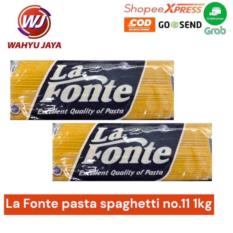 Jual La fonte pasta spaghetti no11 1kg Shopee Indonesia