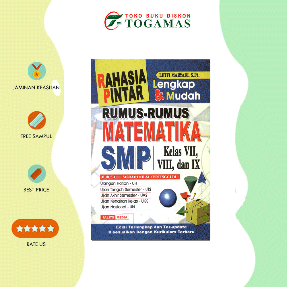 Jual Rahasia Pintar Rumus-Rumus Matematika SMP Kelas 7-9 | Shopee Indonesia