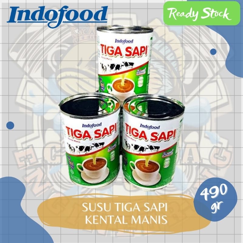 Jual Susu Indofood TIGA SAPI Kental Manis 500g Kaleng Besar | Shopee