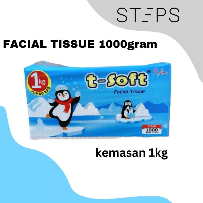 Jual Tissu Facial T-Soft 1000 gram / Tissu Restoran / Tissu Wajah ...