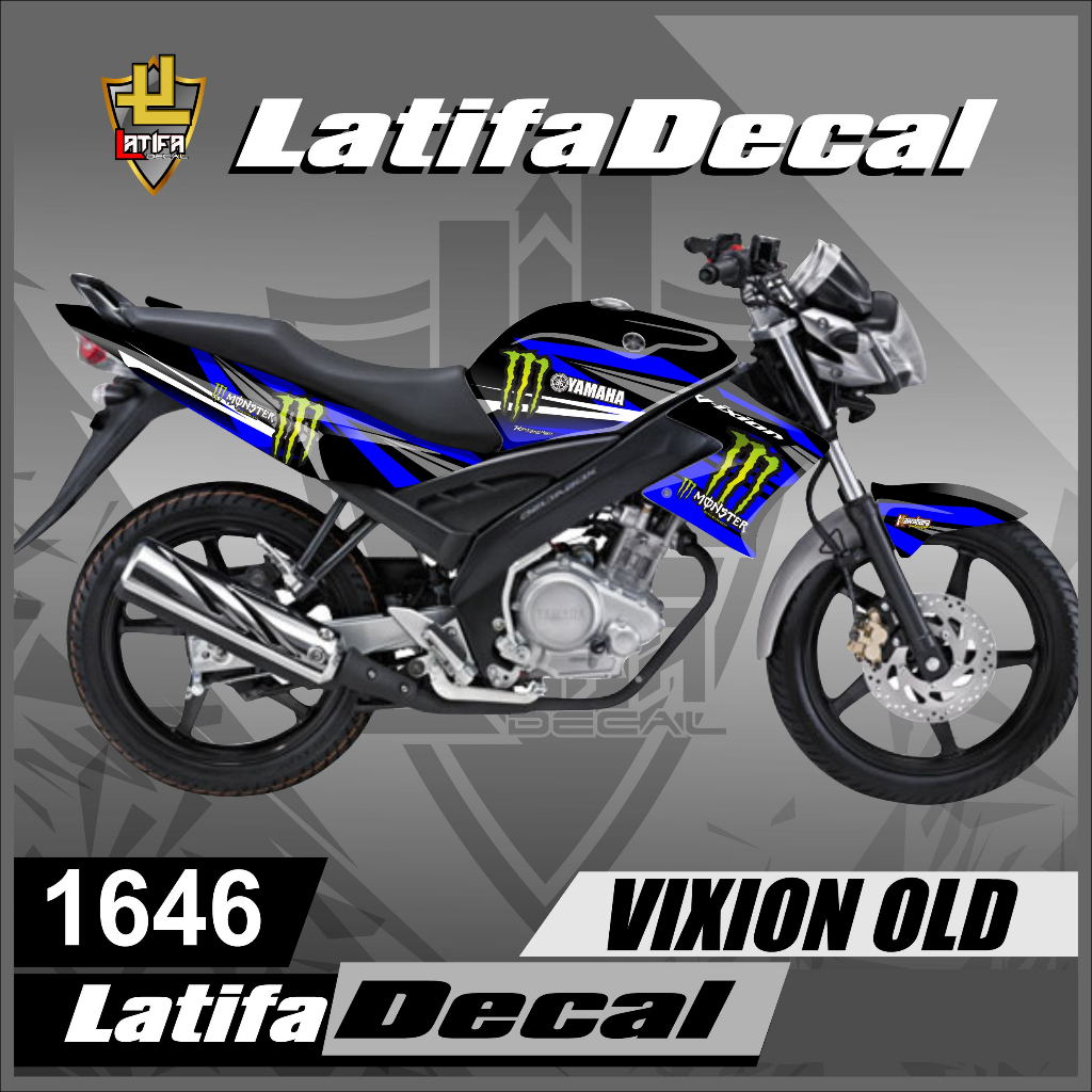 Jual Stiker decal motor Vixion Old full body design Monster | Shopee
