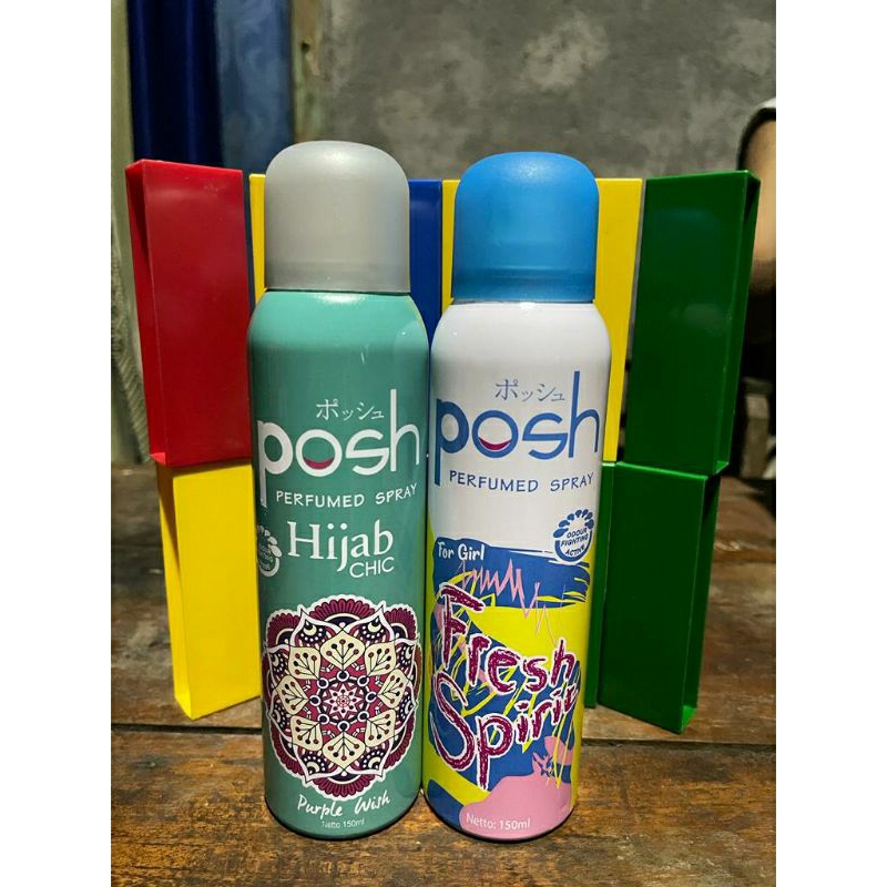 Jual Posh Perfumed Spray Hijab Chic 150ml /posh Chich Body Spray 150ml ...