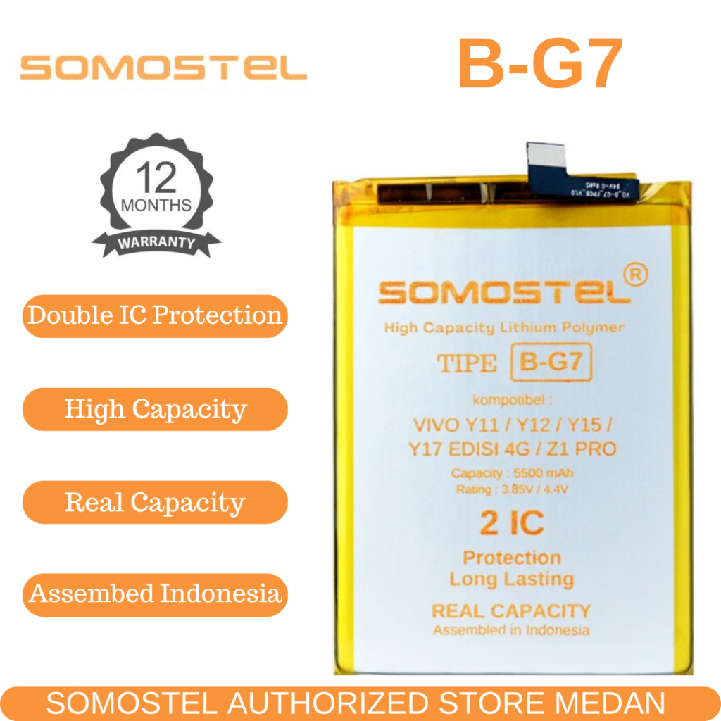 Jual Somostel - B-G7 Vivo Z1 Pro / Y17 Edisi 4G / Y12 / Y11 / Y15 Edisi ...