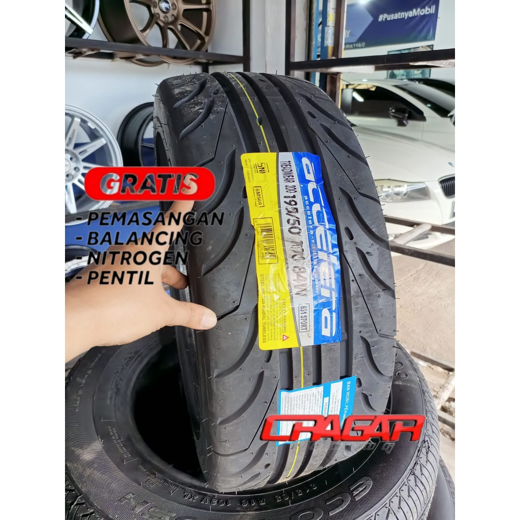 Jual Ban Sport Ukuran 195 /50 R16 Ring 16 Merk Acclera Bentuk KOTAK ...