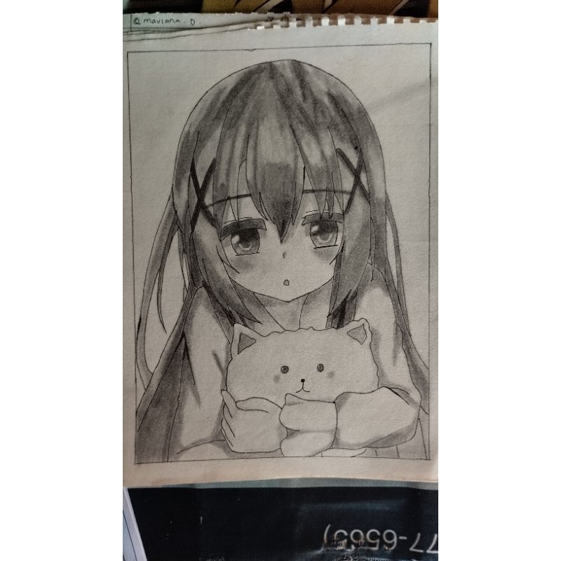 Jual GAMBAR SKETSA ANIME /A4 /B4 /B5 (GAMBAR BEBAS) | Shopee Indonesia