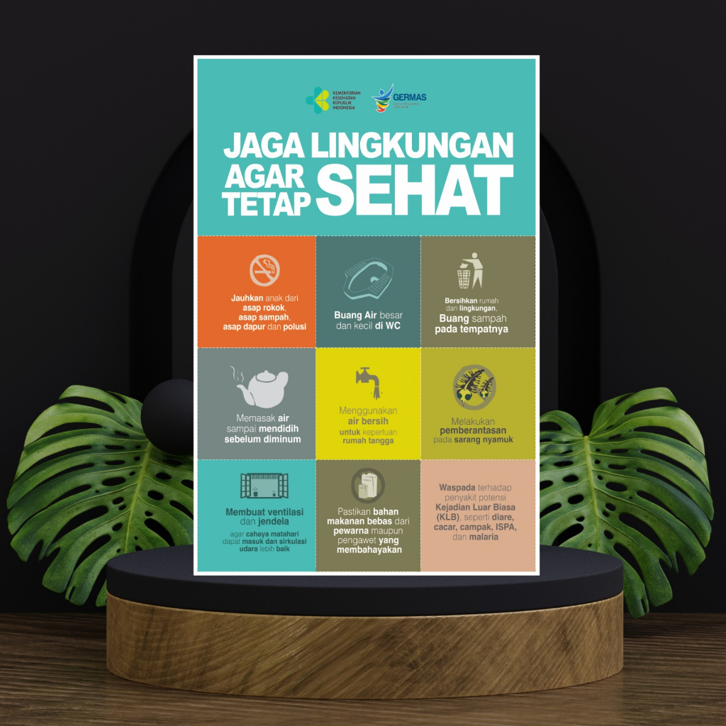 Jual Poster Kesehatan Jaga Lingkungan Agar Tetap Sehat | Shopee Indonesia