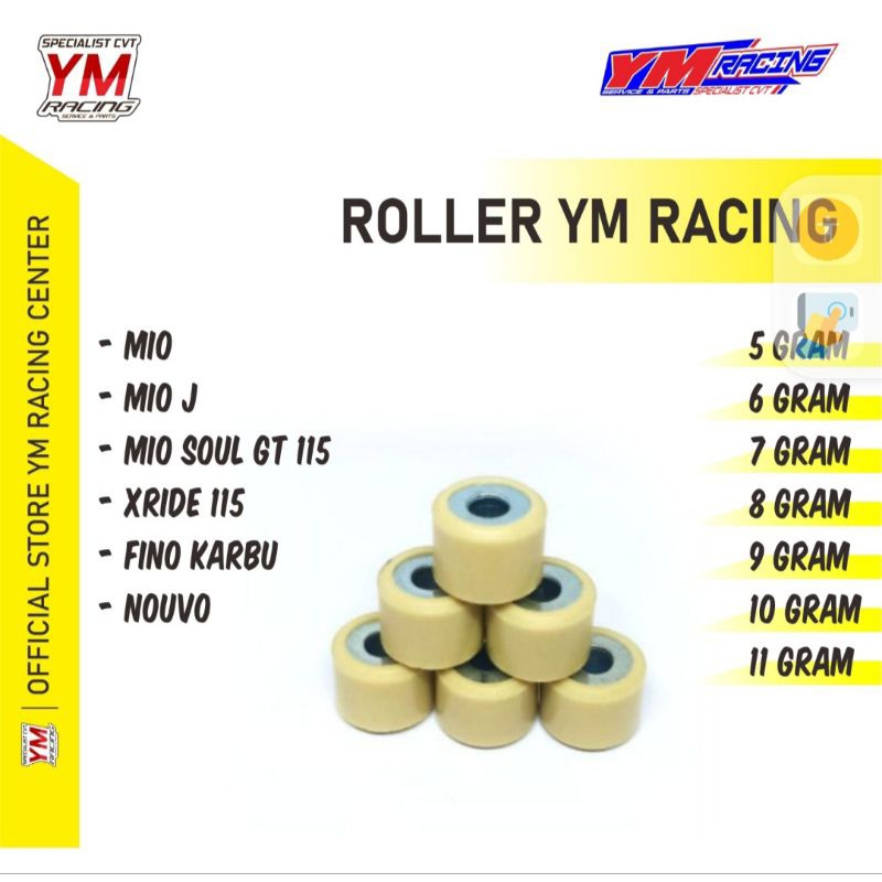 Jual Roller Roler Loler Mix Rata Gram Ym Racing Mio Karbu Mio Smile Mio Sporty