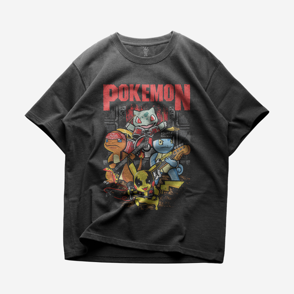 Jual KAOS BAJU POKEMON ROCKSTAR | KARTUN GAME OLD 90S | T-SHIRT PIKACHU ...