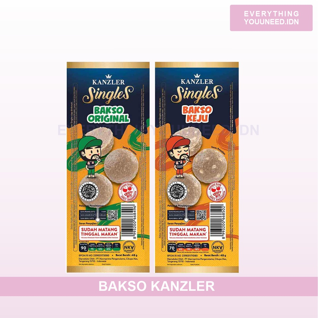 Jual Kanzler Single Bakso Keju And Original 48gr Shopee Indonesia