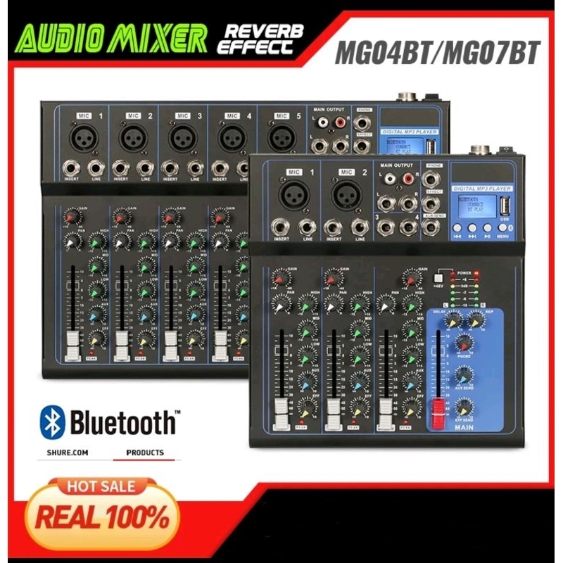 Jual Mixer Audio Profesional MG04BT MG07BT 4/7 Channel Bluetooth ...