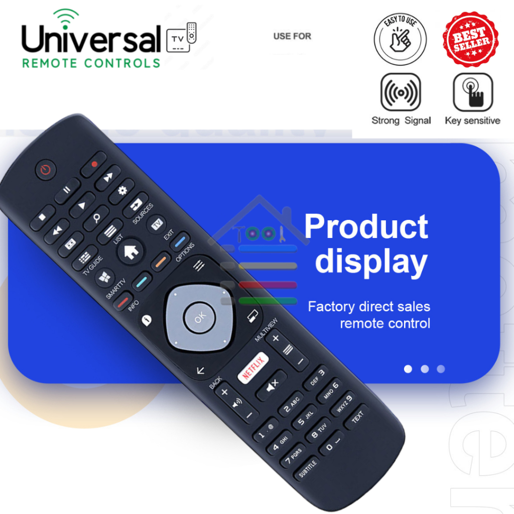 Jual Remote Tv Philips Android Smart Tv Lcd Led Netflix Shopee Indonesia