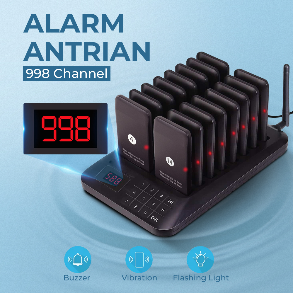 Jual Wireless Calling System Restaurant Pager Restoran Mesin Antrean ...