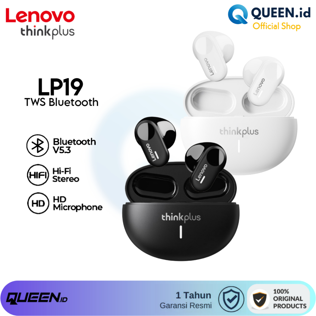 Jual Lenovo Thinkplus Lp19 Tws True Wireless Earbuds Headset Bluetooth 53 Shopee Indonesia 6584