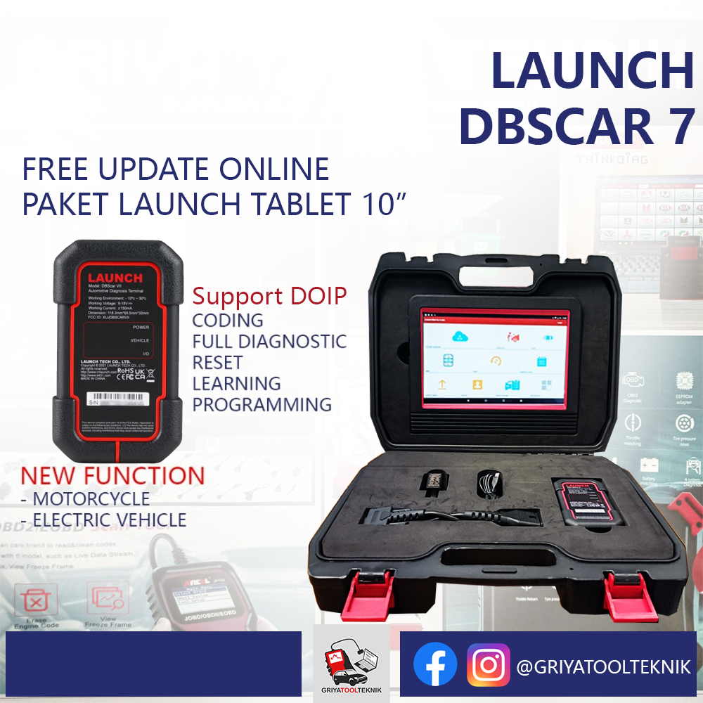 Jual Launch X431 DBSCAR 7 Professional Car Scanner Tablet 10" ORIGINAL ...