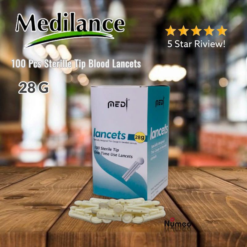 Jual Medilance Blood Lancet 21G 28G isi 100 Pcs / Original Jarum Steril ...