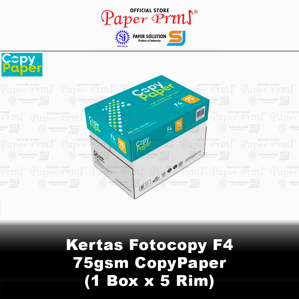 Jual Kertas Fotocopy Hvs F4 75gr Copypaper 1 Box Isi 5 Rim Shopee