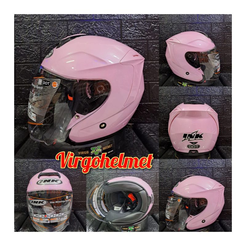 Jual Helm Half Face INK DYNAMIC SOLID SAKURA PINK METALIC ORIGINAL ...