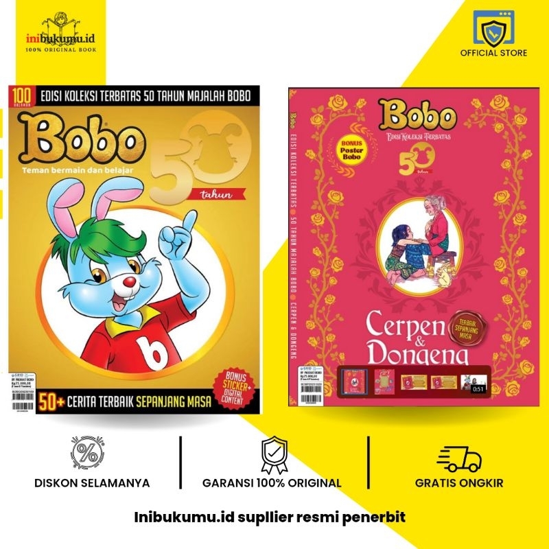 Jual ORIGINAL MAJALAH BOBO EDISI KOLEKSI TERBATAS 50 TAHUN CERPEN ...