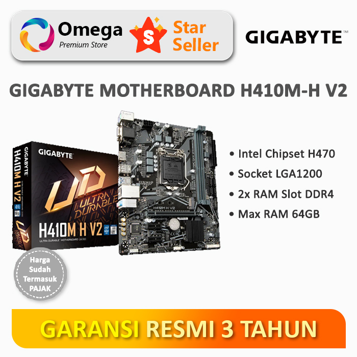 Jual Gigabyte Motherboard H410M H V2 Shopee Indonesia