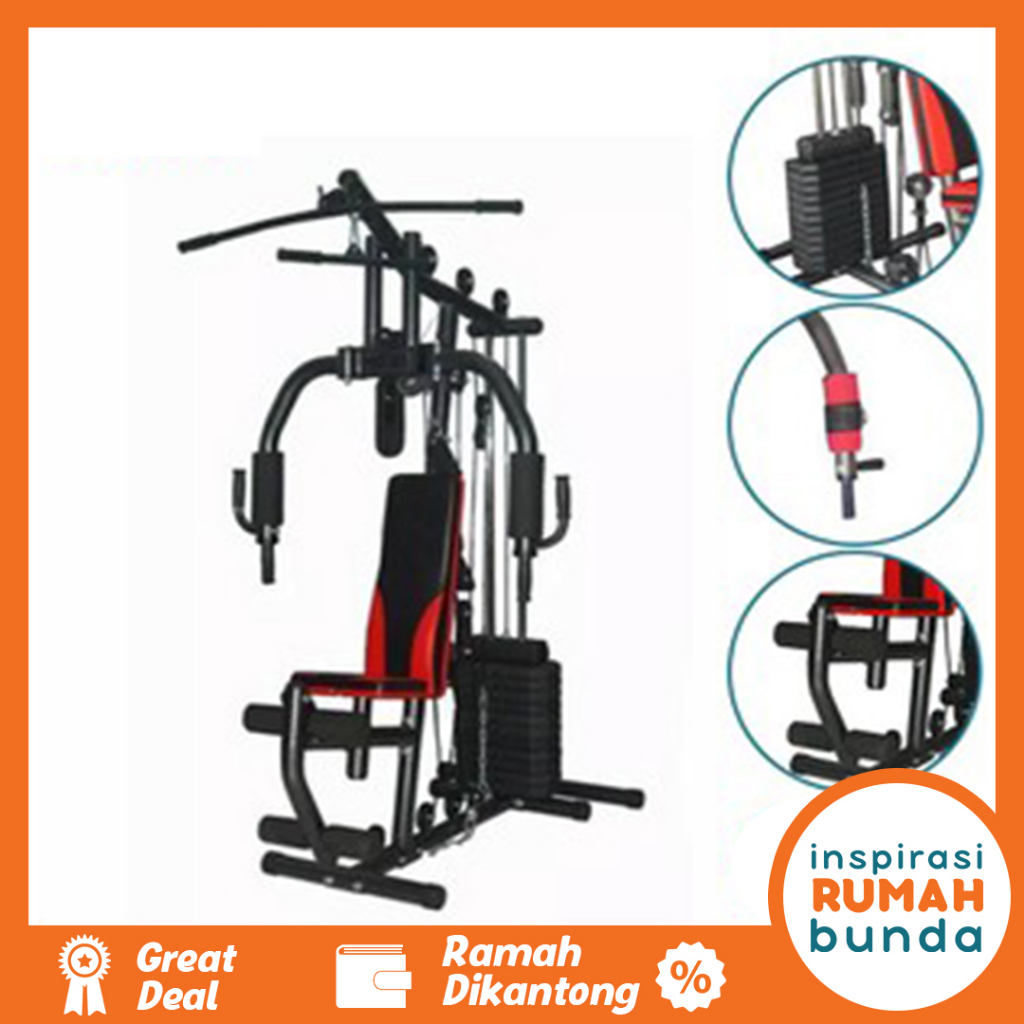 Jual Alat Fitness Home Gym 1 Sisi Alat Gym Multifungsi Homegym 1 Sisi ...